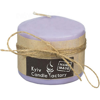 Свеча Candle Factory EcoLife фиолетовая пастельная 70 мм