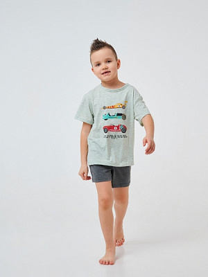 Піжама для хлопчиків Smil 104515 р.116 сіро-зелений