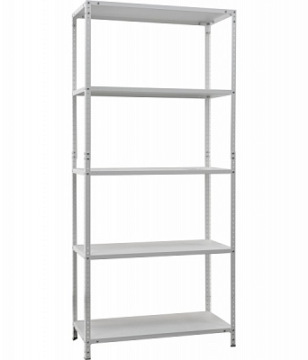 Стелаж металевий УХЛ-Маш white 1860x950x400 мм метал полиця 5 шт. фарба