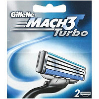 Сменный картридж Gillette Mach 3 Turbo 2 шт.