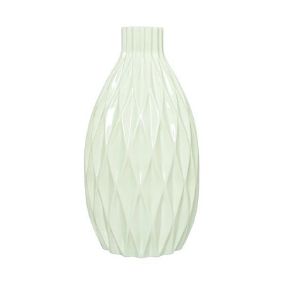 Ваза керамічна біла Фінік 33 см