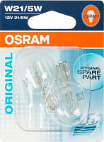 Лампа галогенна Osram W21/5W (7515-02B) W21/5W W3x16d 12 В 21/5 Вт 2 шт