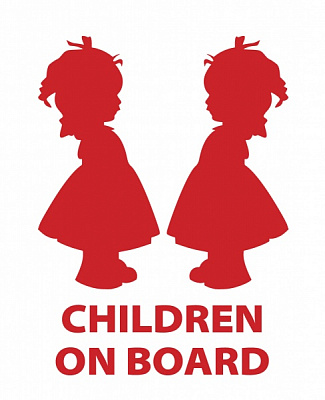 Світловідбивна наліпка LOOM Children On Board 3 LM-10210-red для твердих поверхонь