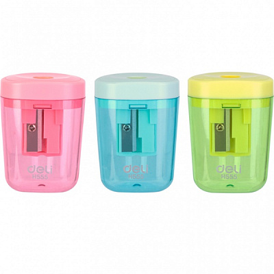 Точилка с контейнером EH555 микс Deli