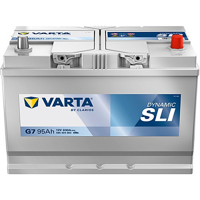 Аккумулятор автомобильный Varta Dynamic SLI G7 (95а/г) 95Ah 830A 12V «+» справа (595404083)
