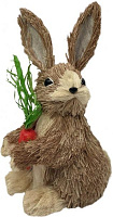 Декорация пасхальная Blooming кролик с морковкой 20х38см 70611066