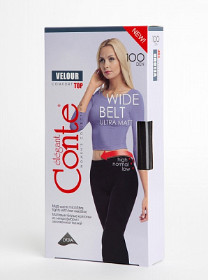 Колготки Conte Elegant Velour Top 100 den anthracite 3 серый
