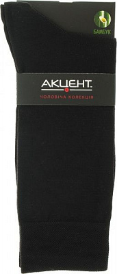Носки Акцент Бамбук р. 40-41 черный 