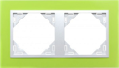 Рамка двухместная Efapel ANIMATO Logus универсальная зеленый 90920 TDG