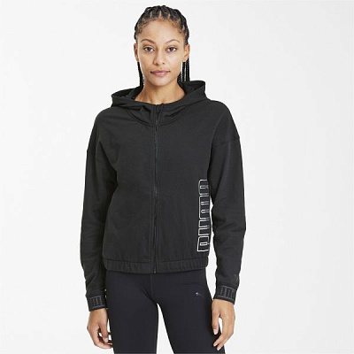 Джемпер Puma Logo PUMA FZ Hoodie 51894101 р. L черный
