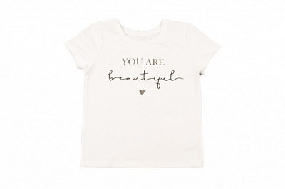 Футболка для дівчинки Фламінго р.116 молочний 041-417