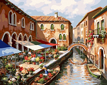 Картина по номерам Улицами Венеции bk_1323 40x50 см BookOpt 