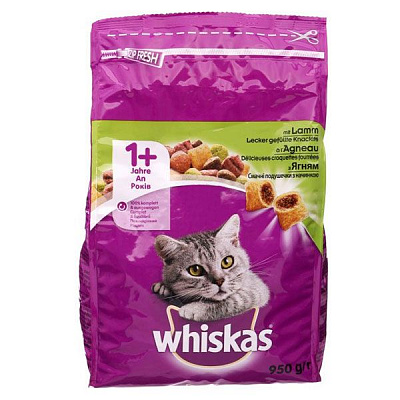 Корм Whiskas с ягненком 950 г 