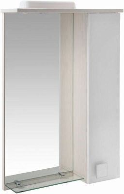 Зеркало со шкафчиком Мойдодыр Домино-50х80 Беж. (Зеркальний) 