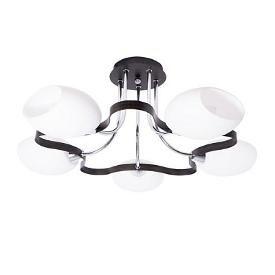 Люстра стельова Altalusse INL-9210C-15 5x40 Вт E14 антична бронза/венге