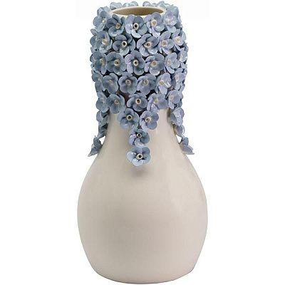 Ваза декоративная Пина синяя 26 см