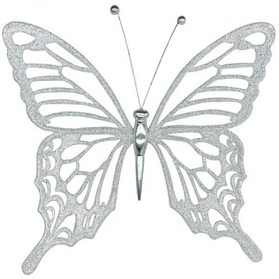 Прикраса новорічна MISLT Метелик середній 15x15 см J0003-00