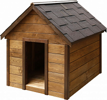 Будинок для собак Класика економ 1250х950 мм велика сосна двоскатний дах