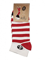 Шкарпетки чоловічі Молли Якір р. 25 біло-червоний 1 пар 