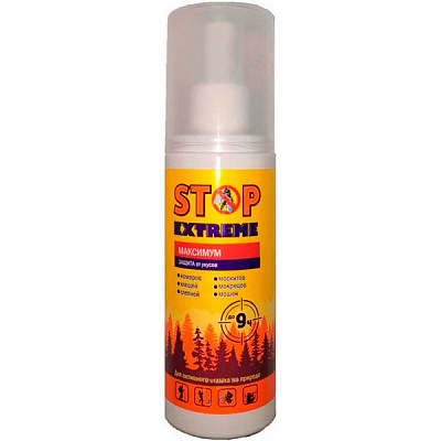 Лосьон от комаров, клещей и мошек Stop Extreme Максимум 100 мл