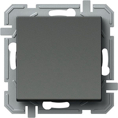 Выключатель одноклавишный TEM Logiq с подсветкой 10 А 230В антрацит SQ10ATXO-U