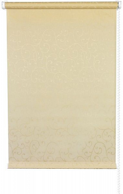 Ролета мини Delfa Жаккард Прима 48x170 см бежевая 