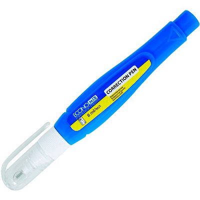 Коректор-ручка Economix 8 мл з металевим кінчиком