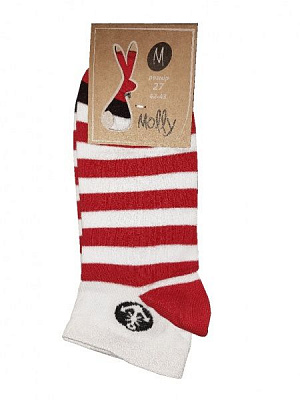 Носки мужские Молли Якорь р. 25 бело-красный 1 пар 