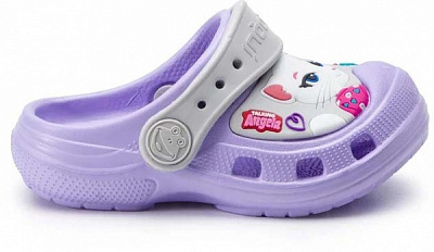 Сабо Coqui TT&F Lt. lila/Khaki grey 9382-602-0246 р.EUR 22/23 фиолетовый с серым