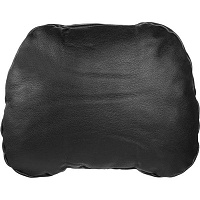 Подушка-подголовник Kerdis Premium черная натуральная кожа 