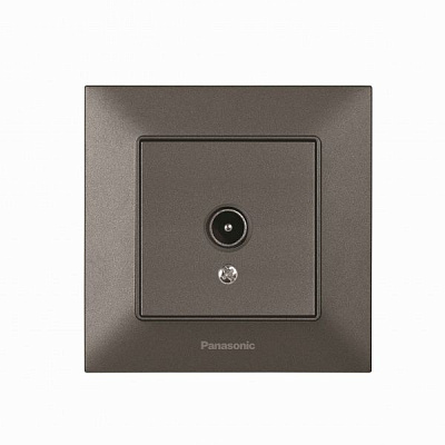 Розетка TV оконечная Panasonic Arkedia Slim дымчатый 480200256