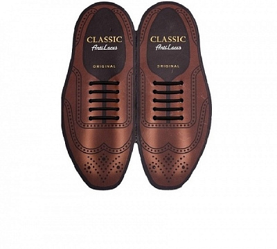 Шнурки силіконові AntiLaces Classic 30 мм 10 шт. чорний