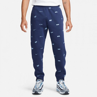 Штани Nike M NK CLUB+ BB JGGR AOP FB7437-410 р. XL синій