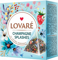 Чай Lovare черный+зеленый пакетированный «Shampagne splashes» (4820198874612) 15 шт. 