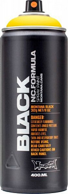 Краска аэрозольная Montana BLK 1025 Желтыйударногой мат 400 мл