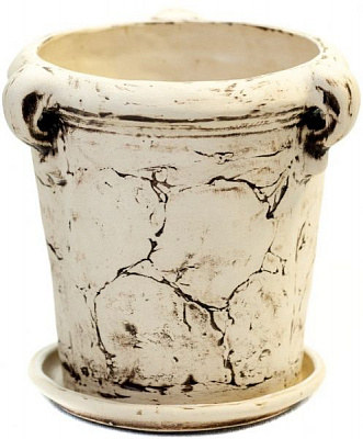 Горщик керамічний Авалон круглий 4,5л бежевий