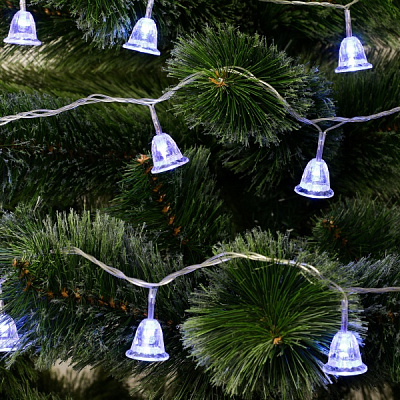 Электрогирлянда линейная синяя встроенный светодиод (LED) 24 ламп 5 м 