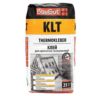 Клей для теплоизоляции BauGut KLT 25 кг