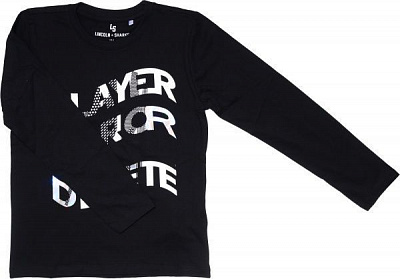 Футболка для мальчиков LINCOLN&SHARKS 2H3910 р.134 черный 