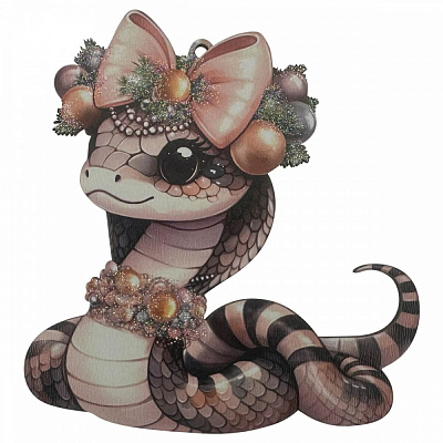 Подвеска MIS LT Змейка дерево 12 см