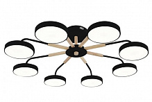 Люстра світлодіодна Victoria Lighting з пультом 145 Вт чорний Land/PL8 black