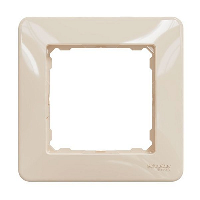 Рамка одноместная Schneider Electric Sedna Design универсальная бежевый SDD312801