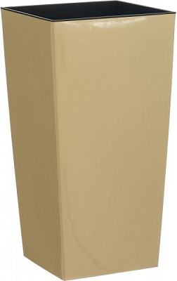 Горщик пластиковий Prosperplast Urbi square 2 в 1 квадратний 16,3л капучино (72975-750)