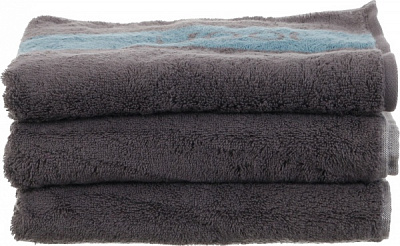 Полотенце махровое Doubleface 50x100 см графит Cawo 