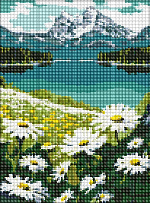 Алмазна мозаїка Квітучі ромашки ©art_selena_ua Ideyka