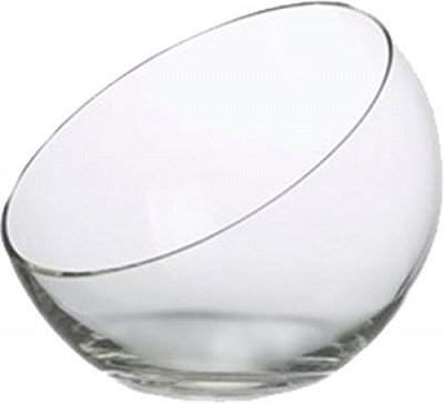 Ваза куля косий зріз скло 220х180 Неман