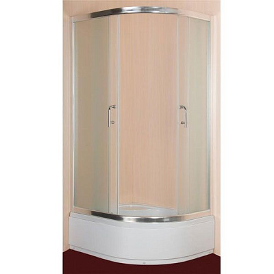 Душова кабіна UP! (Underprice) 8166L 100x80 профіль хром скло pear