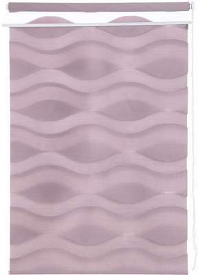 Ролета день-ночь Bella Vita D115 75x160 см волна розовая 