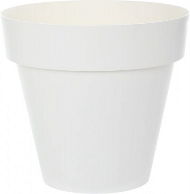 Горшок пластиковый Plastiken Maceta Redonda TES круглый 29,7л белый 