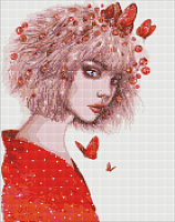 Алмазна мозаїка Поцілунок метеликів ©lesya_nedzelska_art Ideyka